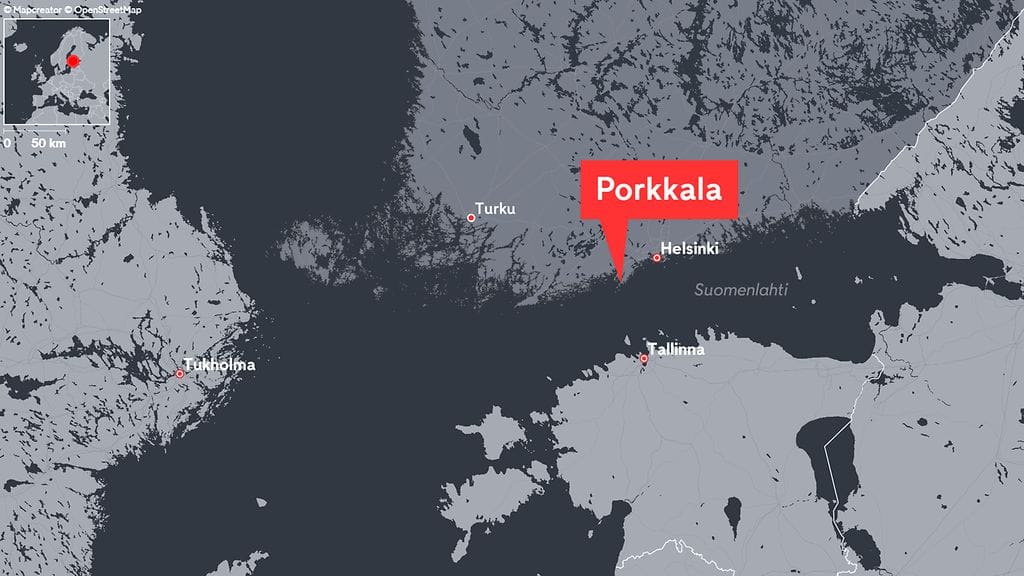Täällä venäläiskone loukkasi Suomen ilmatilaa.