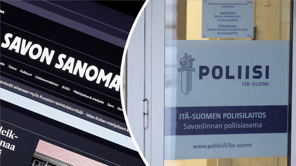 Savon Sanomien päätoimittajan epäillään joutuneen rikoksen uhriksi.