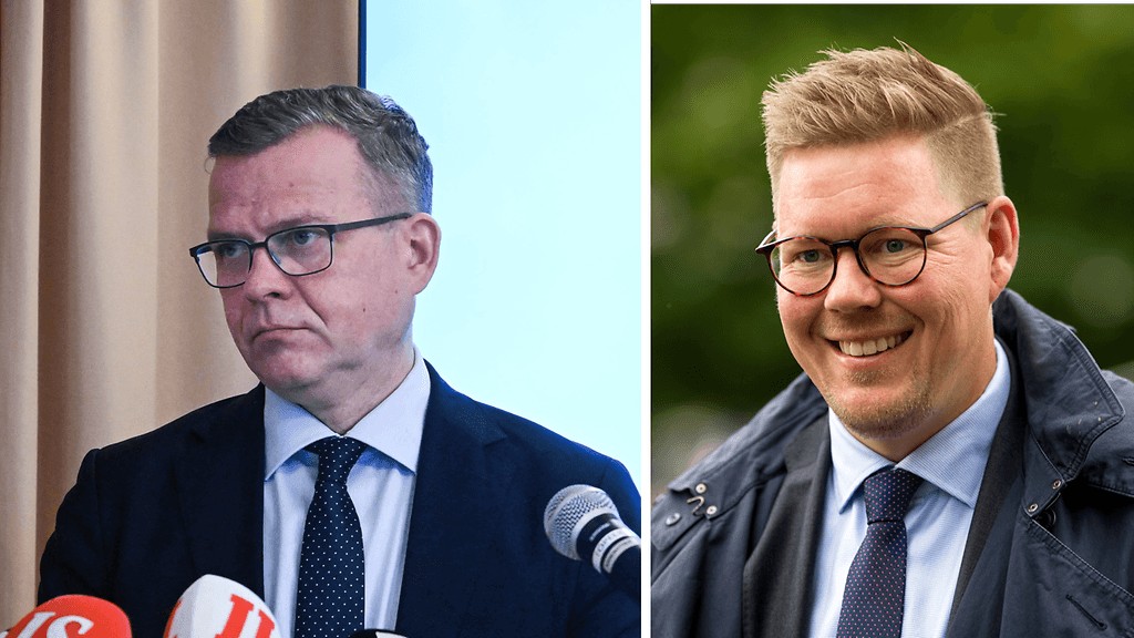 Kokoomuksen Petteri Orpo ja SDP:n Antti Lindtman ovat eri linjoilla sopeutustoimista.