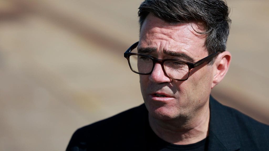 Britannian pääministeri Andy Burnham kuvattuna 27. heinäkuuta 2026.