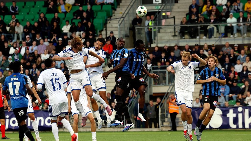 Inter pelasi 0-0-tasapelin FC Kööpenhaminaa vastaan ensimmäisessä osassa.