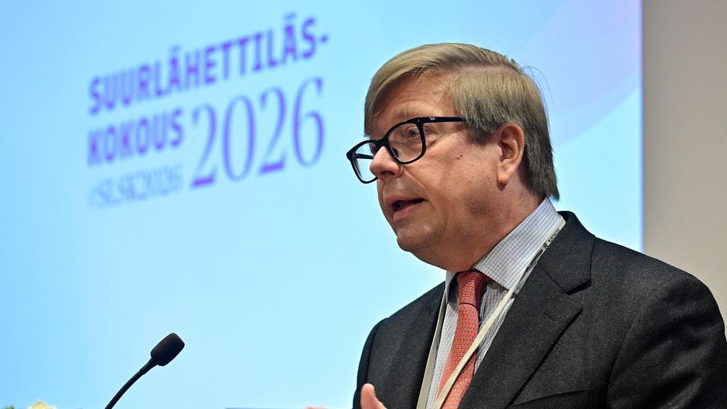 Valtiosihteeri Jukka Salovaara puhui Suurlähettiläspäivien avajaistilaisuudessa Helsingissä 24. elokuuta 2026.
