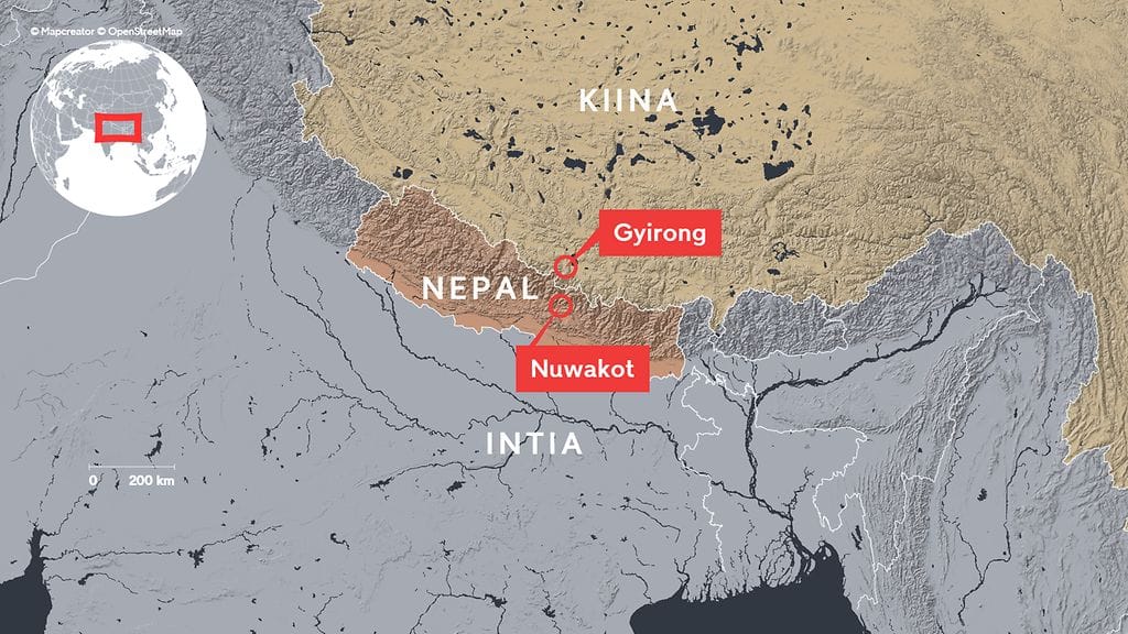 2608 Nepal mutavyöry kartta