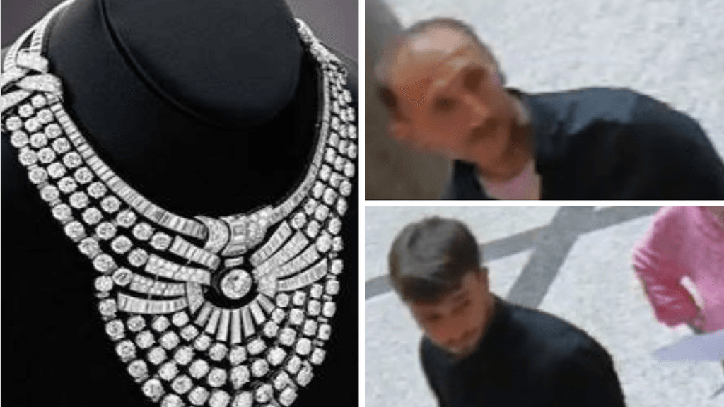 Wienin koruryöstö. Koru ja epäillyt.