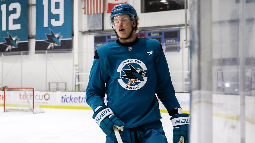 216-senttinen Aleksandr Karmanov tappeli NHL-lupausten ottelussa.