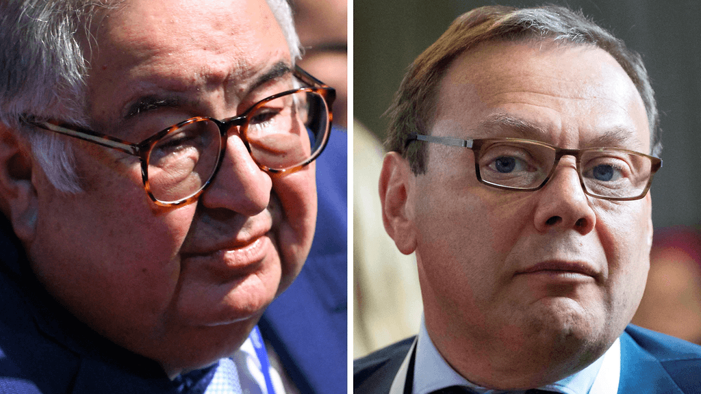 Vasemmalla Alisher Usmanov ja oikealla Mihail Fridman.